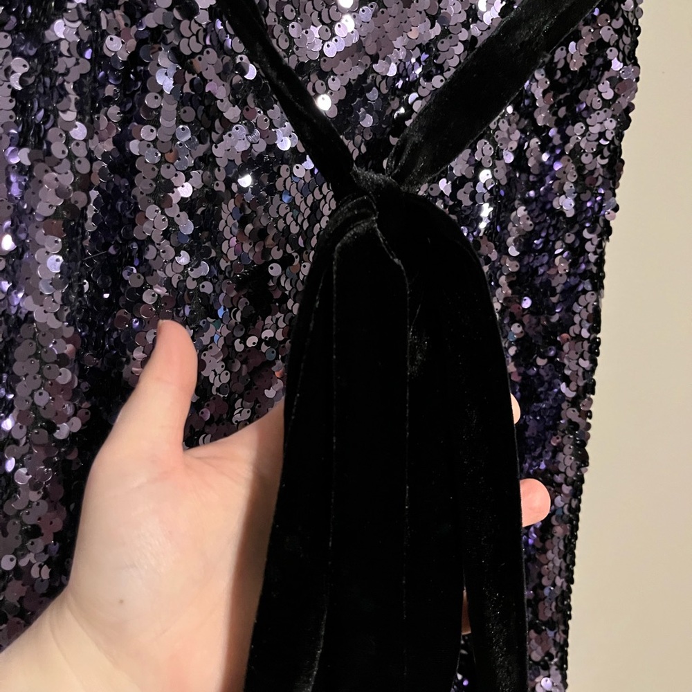 Like new Free People Sequin Siren Mini Dress - Picture 7 of 14